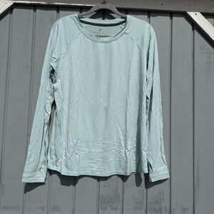 EUC Free Fly Women's XL Light Blue Long Sleeve Top
